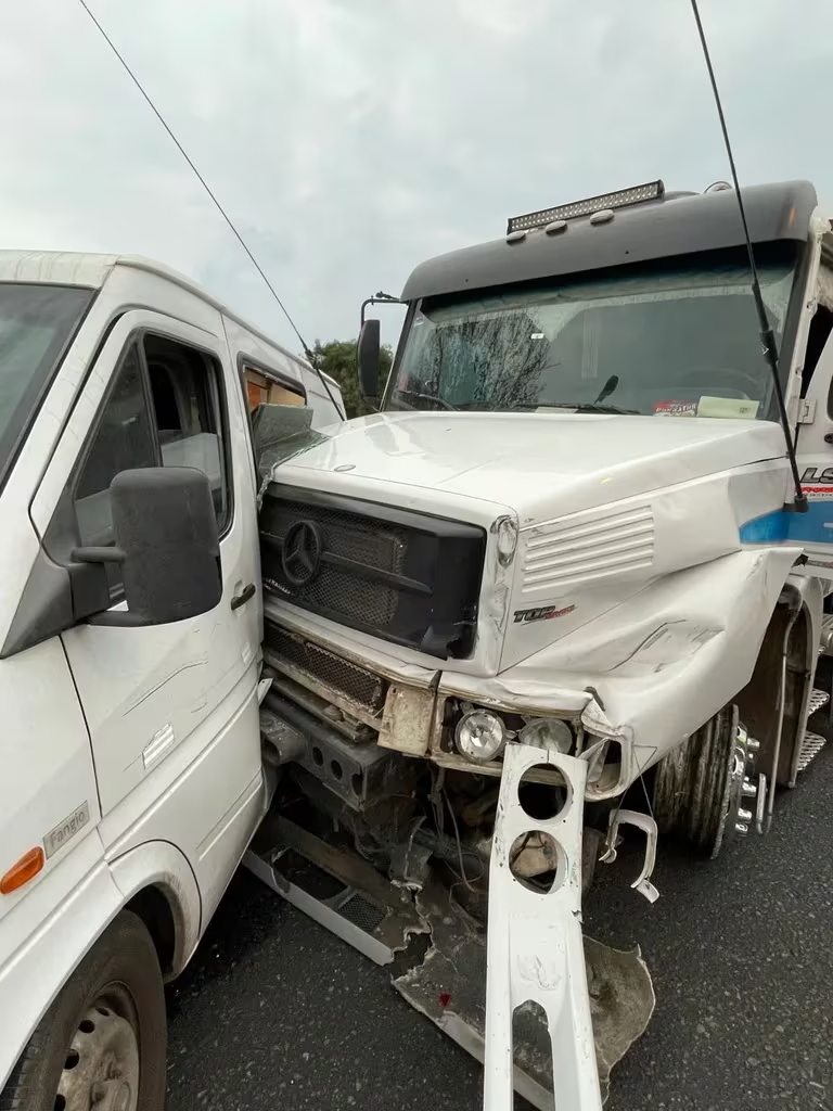 La Panamericana está colapsada por un accidente múltiple que involucró a 9 vehículos