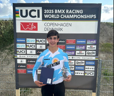 El sanjuanino Marcos Frack destacó en el Mundial de BMX en Copenhague