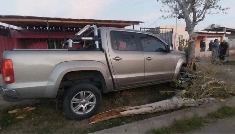 Conductor alcoholizado chocó contra un árbol y su acompañante quedó gravemente herida