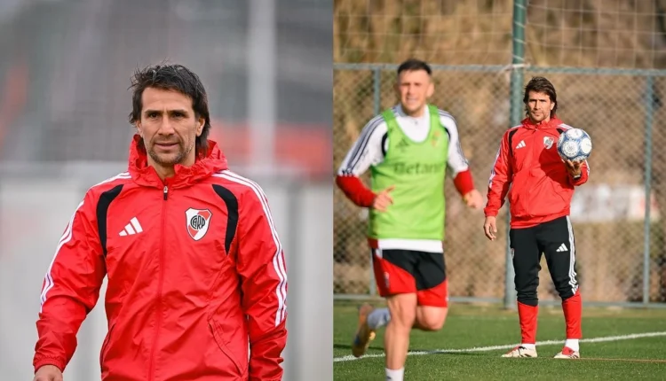 Leonardo Ponzio ya dirigió su primera práctica en River tras la salida de Coudet