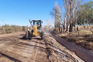 Obras viales en 9 de Julio: intensifican tareas de mantenimiento y mejoramiento en Calle 8 y Valentín Videla
