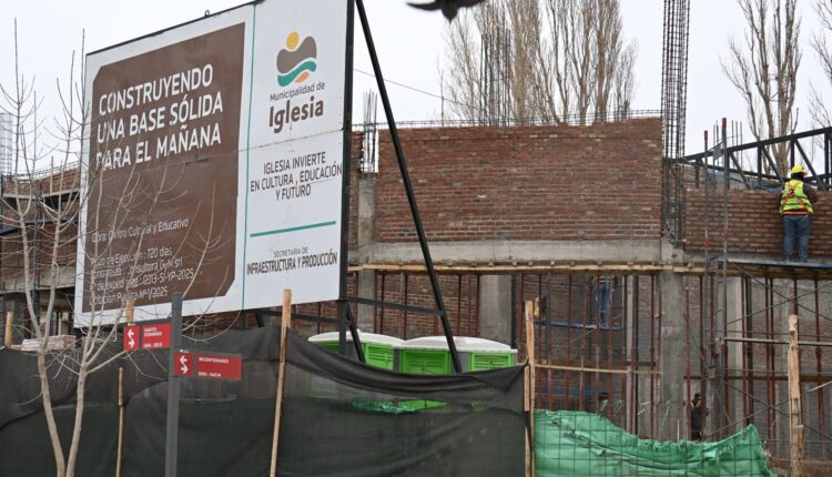 El Centro Cultural y Educativo de Iglesia toma forma y avanza como una obra clave para el desarrollo departamental