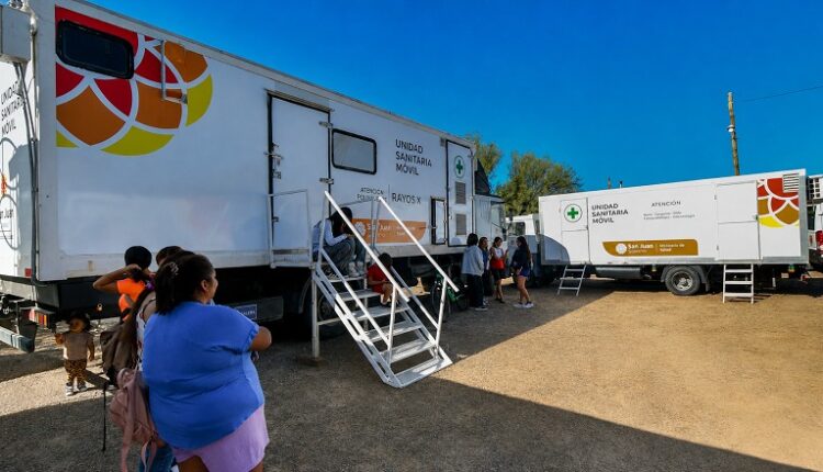 Las Unidades Sanitarias Móviles acercan atención y prevención a las familias de Pocito