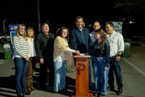 Pocito: inauguraron la reconversión a LED en calle Marco Zalazar para mejorar la seguridad vial