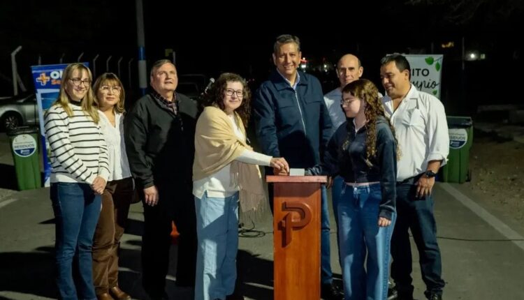 Pocito: inauguraron la reconversión a LED en calle Marco Zalazar para mejorar la seguridad vial