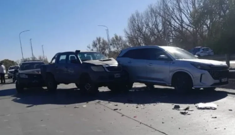 Choque en cadena en plena Circunvalación: cuatro vehículos involucrados