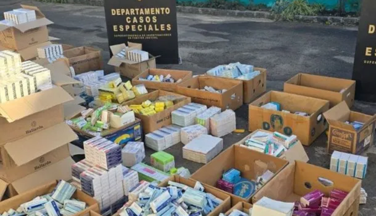 Desbaratan banda que vendía medicamentos truchos y secuestran mercadería valuada en una cifra millonaria
