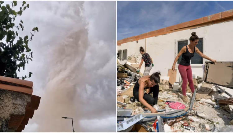 Impactantes videos: un tornado devastó un pueblo del sur de Francia en dos minutos y dejó 39 heridos
