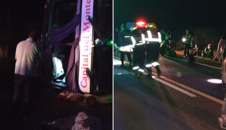 Volcó un colectivo en Corrientes: murió una mujer y 14 personas resultaron heridas
