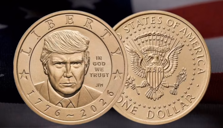 Ya circulan monedas con la cara de Donald Trump: fuertes críticas por su actitud megalómana