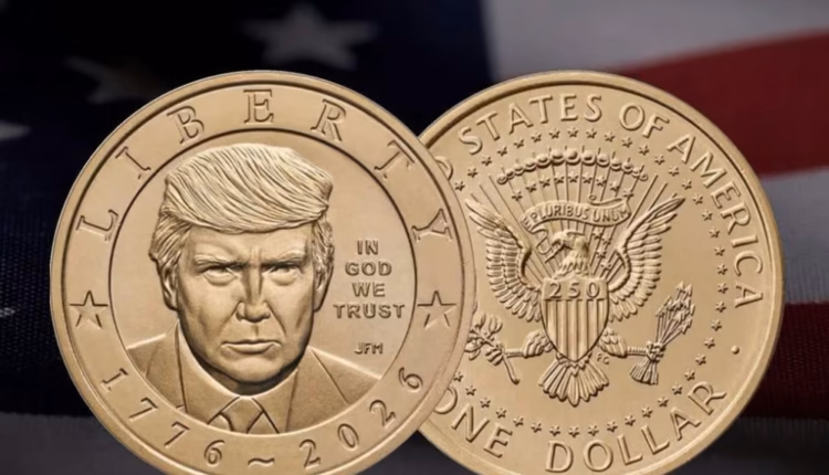 Estados Unidos lanzó una polémica moneda de un dólar con el rostro de Donald Trump