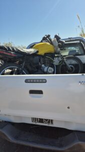 La Brigada Este recuperó una motocicleta robada en 25 de Mayo: estaba oculta en un zanjón