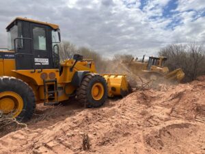 Hidráulica realiza trabajos de defensa en la zona de La Usina, en Ullum