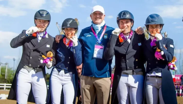 Orgullo sanjuanino: Alejandro Golín lideró al equipo argentino de adiestramiento hacia el bronce en los ODESUR