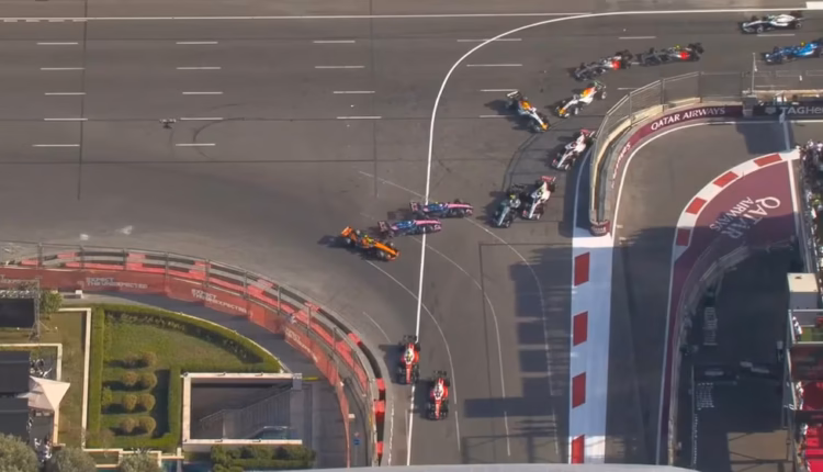 El choque de Colapinto con Gasly que dejó a los dos Alpine fuera del GP de Azerbaiyán
