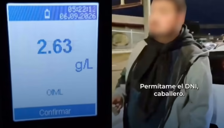 Insólito en San Juan: dio 2,63 de alcoholemia, no tenía documentos y su primera reacción fue pedir un abogado