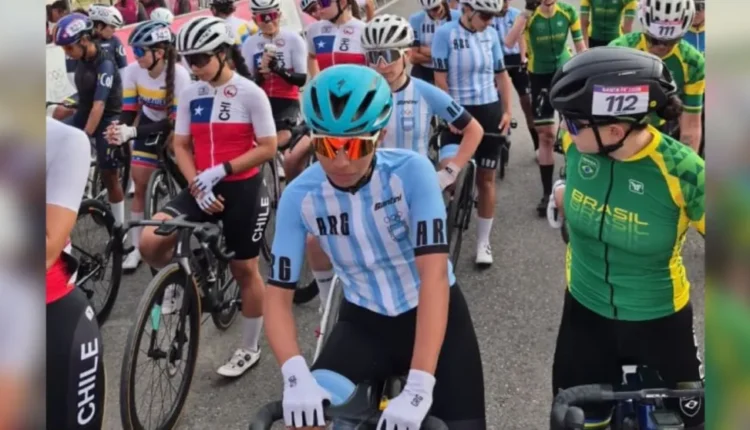 Maribel Aguirre fue clave para el oro argentino en los ODESUR y terminó quinta en ciclismo de ruta