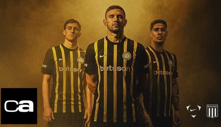 Racing sorprendió con una camiseta amarilla y negra inspirada en su historia