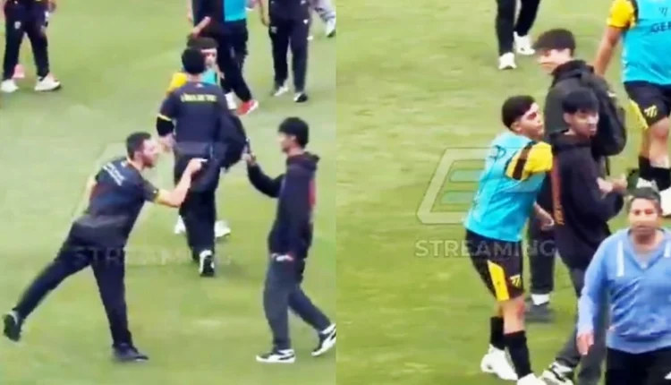 Reprochable agresión: un jugador de Palmira le tiró el celular a un periodista tras el partido con Unión