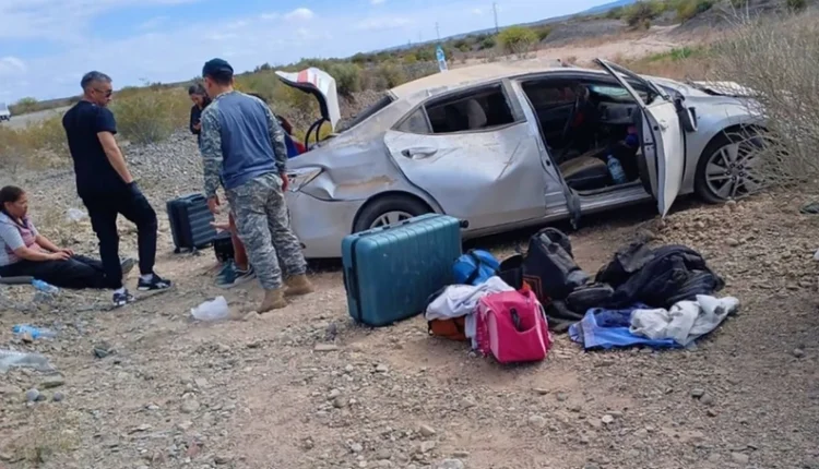Violento vuelco en Ruta 40: cuatro catamarqueños sufrieron un accidente y dos debieron ser hospitalizados