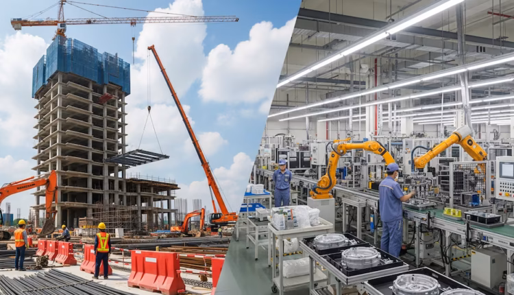 Tras la fuerte caída de julio, la industria y la construcción repuntaron en agosto