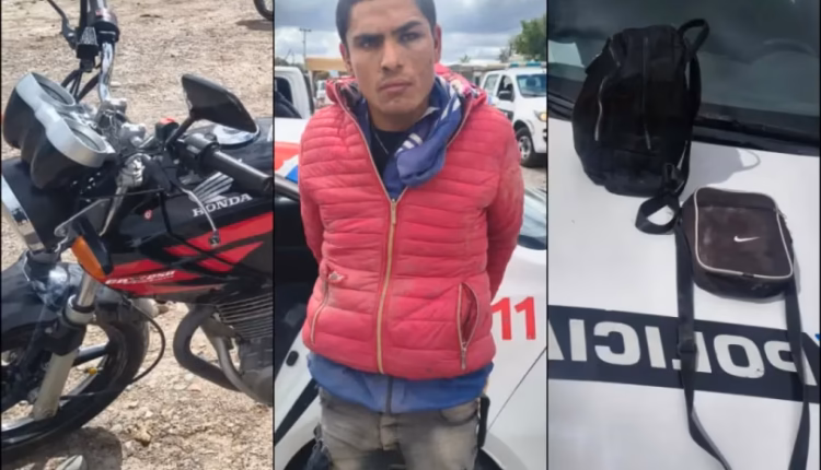 Atrapan a peligroso motochorro tras persecución e intensa búsqueda en un descampado de Chimbas