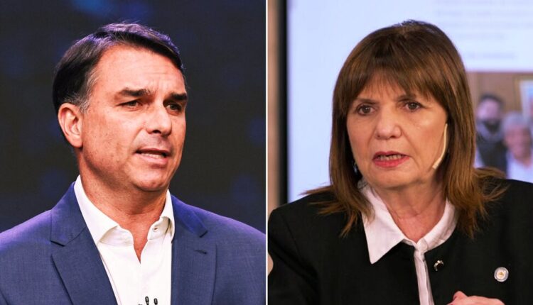 Flavio Bolsonaro le pidió a Patricia Bullrich un video de apoyo a días del balotaje en Brasil