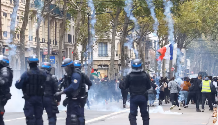 Protestas en Francia: la Policía dispersó a los manifestantes con gases lacrimógenos en varias ciudades del país