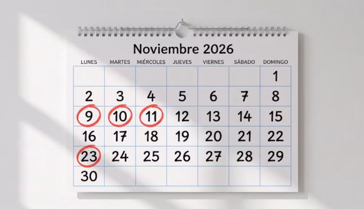 Calendario 2026: todos los feriados de noviembre en Argentina