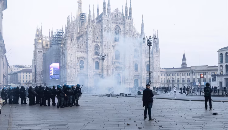 Segundo día de violentas protestas en Italia: manifestantes provocaron disturbios y saqueos en Milán