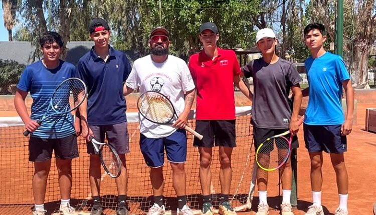 Con la mira en los Binacionales de Mendoza, la preselección sanjuanina de tenis masculino acelera su puesta a punto