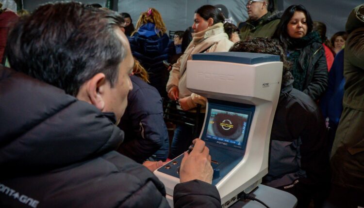 Rawson: realizan un nuevo operativo de asistencia oftalmológica gratuita en Médano de Oro