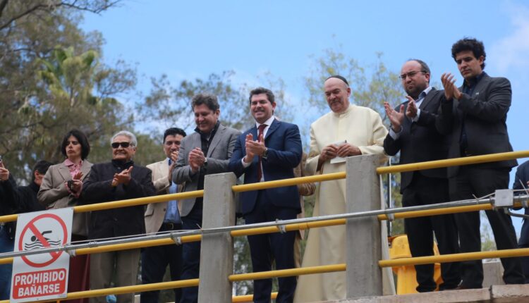 Orrego encabezó la tradicional Bendición de las Aguas en el Partidor San Emiliano