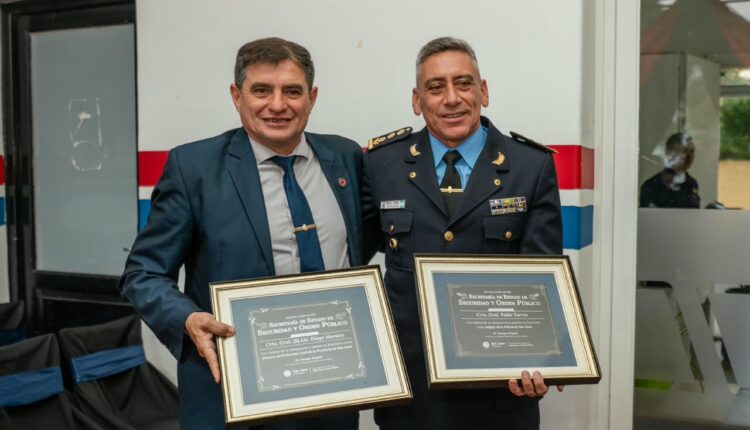 Se realizó el acto de la puesta en funciones del subjefe de Policía y del director de Protección Civil