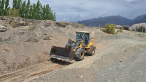 Realizan obras de mitigación en Pocito y Santa Lucía
