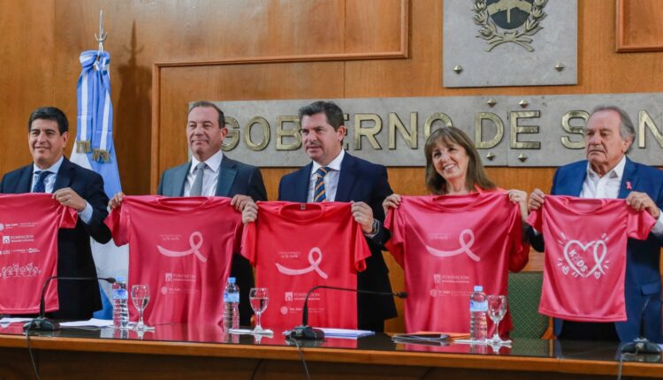 Orrego encabezó el lanzamiento de la maratón para prevenir el cáncer de mama
