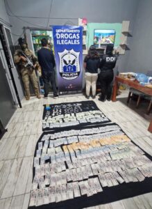 Golpe al narcotráfico en Santa Lucía: cayeron los acusados de regentear un “kiosco narco” y les secuestraron millonario botín