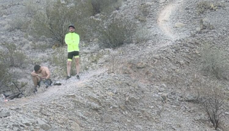 Un ciclista sufrió un grave corte tras caerse en un circuito de mountain bike y debió ser rescatado