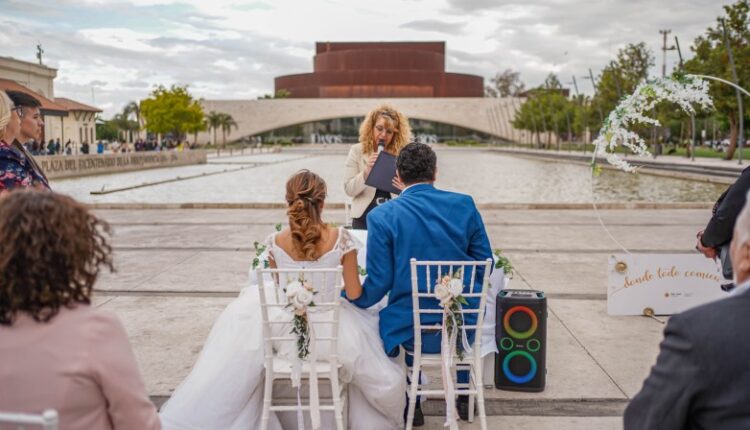 Una pareja sanjuanina celebró su boda en la histórica Estación San Martín
