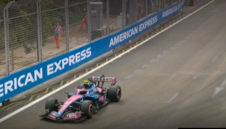 Colapinto abandonó la Sprint del GP de Singapur por una falla en su Alpine