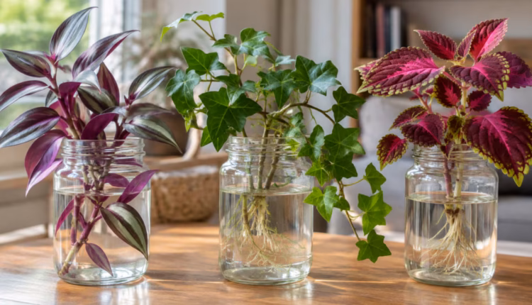 Las 3 plantas poco conocidas que pueden crecer en agua y quedan perfectas en un frasco de vidrio