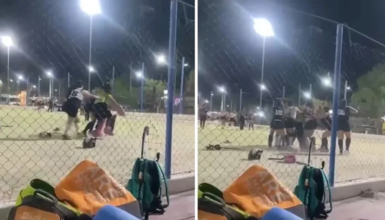 Una pelea entre jugadoras de Mamis hockey en Albardón quedó registrada en video