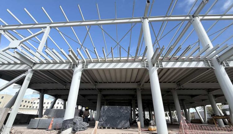 Hospital Rawson: la obra de los nuevos Consultorios Externos alcanza el 22% de avance a un año de su inicio